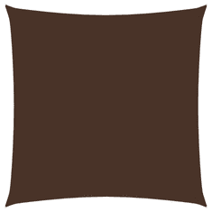 Vidaxl barna négyzet alakú oxford-szövet napvitorla 3,6 x 3,6 m (135798)