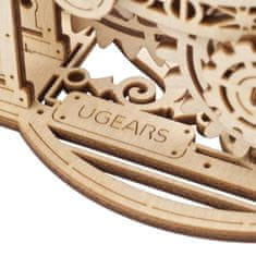 UGEARS 3D fából készült mechanikus puzzle dekoratív ébresztőóra