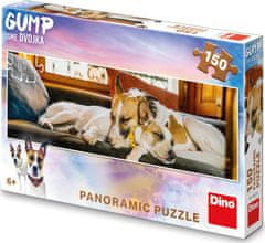 DINO Panoráma puzzle Gump a kanapén 150 darab
