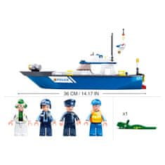 Sluban rendőrség M38-B0657 Hajó, helikopter és tolvaj egy csónakban