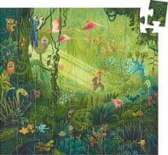 Djeco négyzet alakú puzzle színes dzsungel 54 darab