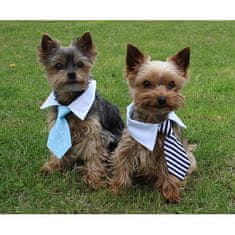 Gentledog nyakkendő kutyáknak fekete-fehér ruházat méret S