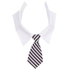 Gentledog nyakkendő kutyáknak fekete-fehér ruházat méret L