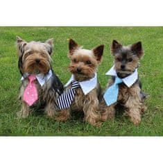 Gentledog nyakkendő kutyáknak rózsaszín ruházat méret S