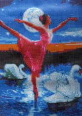 Norimpex Diamond festmény Ballerina hattyúk között 30x40cm