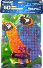Norimpex Diamond festmény Két papagáj 15x20cm festőállványon, festőállvánnyal