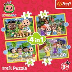 Trefl Puzzle Cocomelon: Meet 4 az 1-ben (12,15,20,24 darab)