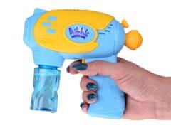 RAMIZ 2 buborékfújó pisztoly 2 üveg folyadékkal hang- és fényeffektussal kék színben