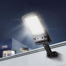 MG Wall Solar Lamp napelemes lámpa 120 LED, fekete