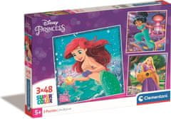 Clementoni Disney hercegnő puzzle 3x48 darab