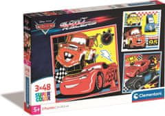 Clementoni Puzzle Cars: Glow Racers 3x48 darab