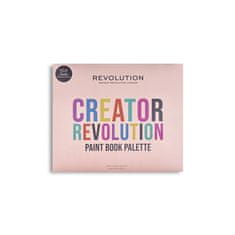 Makeup Revolution Szemhéjfesték paletta Creator Paint Book (Eyeshadow Palette) 30 g