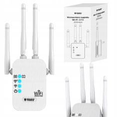 Dexxer Vezeték nélküli WIFI átjátszó router jelerősítő 300Mb/s WPS WISP 2,4 GHz