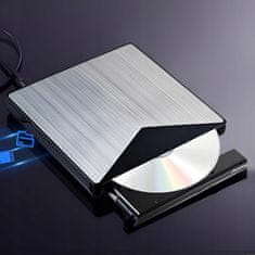 Dexxer Alu. hordozható külső CD-meghajtó és DVD-író USB 3.0