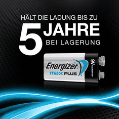 Energizer Max Plus 9V-os elem Alkáli mangán 9 V 1 db (E301323300)