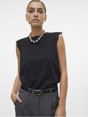 Vero Moda Női póló VMEMILY Regular Fit 10305210 Black (Méret M)