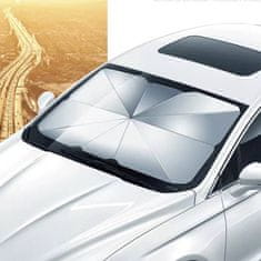 JOIRIDE® Autó árnyékoló autós napernyő, szélvédő árnyékoló autóba, UV védelemmel ellátott autós napellenző 130x80 cm-es | SHADESHELLA