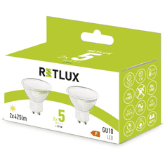 Retlux REL 36 LED Izzó 5W 425lm 3000K GU10 - Meleg Fehér (2db/csomag) (REL 36)