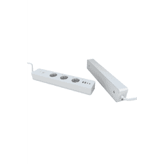 WOOX R6132 Okos WiFi Hálózati elosztó 3 aljzatos + 2x USB-A / 2x USB-C 1,5m - Fehér (729130)