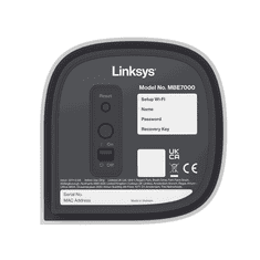 Linksys Velop Pro 7 Háromsávos (2,4 GHz / 5 GHz / 6 GHz) Wi-Fi 7 (802.11be) Fehér 5 Belső (MBE7002-KE)
