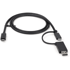 Startech USBCCADP USB-A / USB-C apa - USB-C apa 3.2 Töltőkábel - Fekete (1m) (USBCCADP)