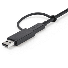 Startech USBCCADP USB-A / USB-C apa - USB-C apa 3.2 Töltőkábel - Fekete (1m) (USBCCADP)