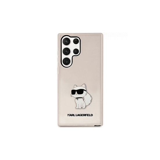Karl Lagerfeld Ikonik Choupette Samsung Galaxy S23 Ultra Tok - Rózsaszín (KLHCS23LHNCHTCP)