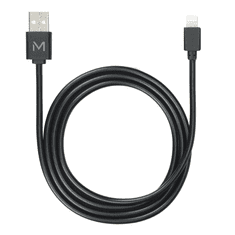 Mobilis 001279 USB-A apa - Lightning apa 2.0 Adat és töltő kábel - Fekete (1m) (001279)