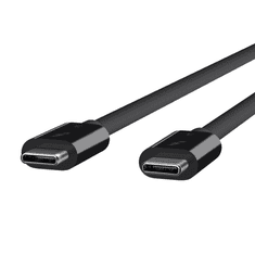 Belkin THUNDERBOLT3 USB-C apa - USB-C apa Adat- és tötőkábel 0.8m - Fekete (F2CD084BT0.8MBK)