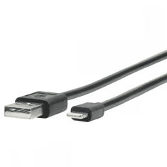 Mobilis 001279 USB-A apa - Lightning apa 2.0 Adat és töltő kábel - Fekete (1m) (001279)