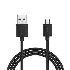 Aukey CB-D2 OEM USB-A apa - Micro USB-B apa 2.0 Adat és töltőkábel - Fekete (2m) (CB-D2 OEM)