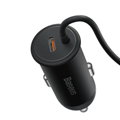 BASEUS Autós Töltő MagSafe 40W + USB-C 25W, Fekete EU (SUCX040101)