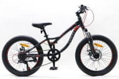 Olpran Gyermek hegyi kerékpár Canull XC220, 20, fekete/piros