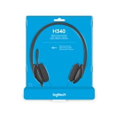 Logitech 981-000475 H340 Vezetékes 2.0 Fejhallgató Fekete
