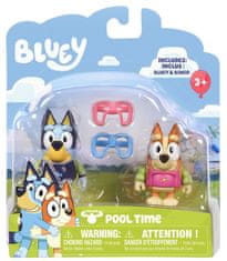 TM Toys Bluey Bluey&Bingo 2 darabos medencés figuraszett