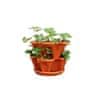 Netscroll Lépcsőzetes ültetőedények mindenféle növényhez, magasság szerint összecsukható virágtartók, virágokhoz, eperhez, fűszerekhez, (2 db) StandPots