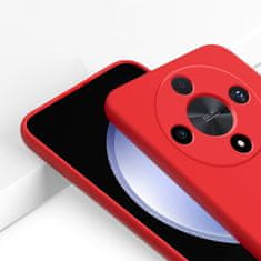 TKG Telefontok Honor X50 5G - PASTEL - piros szilikon hátlap tok