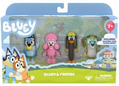 TM Toys Bluey 4 darabos figuraszett Barátok