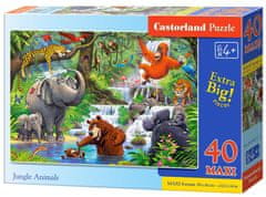 Castorland Puzzle Dzsungel állatok MAXI 40 darab