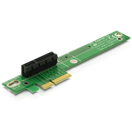 DELOCK DL89103 emelő kártya PCI Express x4 90° elfordított bal beillesztés (DL89103)