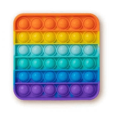 GROSSMAN Rainbow Push Popper stresszoldó játék - Négyzet (SV21229) (SV21229)