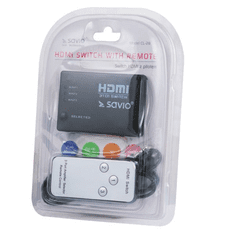 SAVIO CL-28 HDMI switch távirányítóval (CL-28)