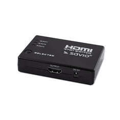 SAVIO CL-28 HDMI switch távirányítóval (CL-28)