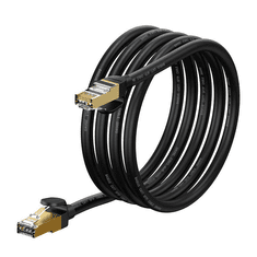 BASEUS Ethernet RJ45 hálózati kábel 10Gbps 2m fekete (WKJS010301) (WKJS010301)