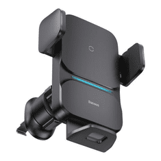 BASEUS Car Mount Wireless Charger Wisdom Auto Alignment Air Outlet base QI 15W Black (CGZX000001) (CGZX000001)