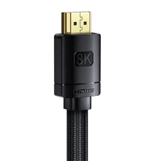 BASEUS High Definition HDMI kábel 8K 0,5m fekete (WKGQ040001) (WKGQ040001)