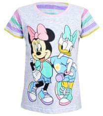 Disney Színes csíkos Minnie egér és Daisy póló 7 év (122 cm)