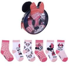 Disney Minnie egér mintás zokni szett/5db Díszcsomagolásban 3-6 hó