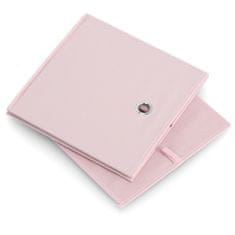 Zeller Tárolódoboz textil rózsaszín 28x28x28cm