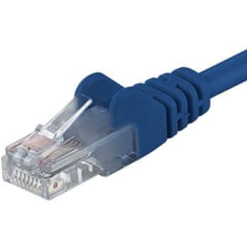 PremiumCord Patch kábel CAT6a S-FTP, RJ45-RJ45, AWG 26/7 5m kék
